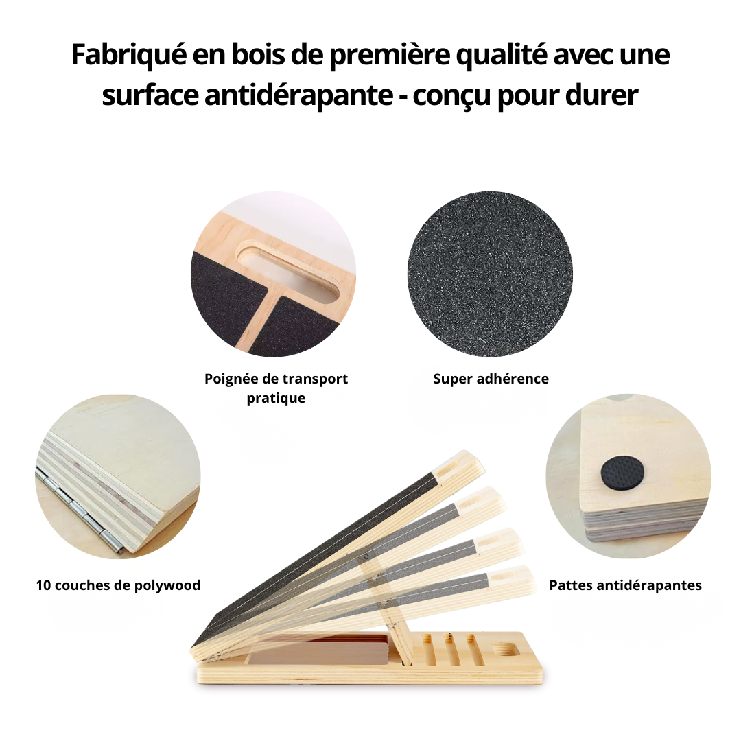 Planche incliné(e)