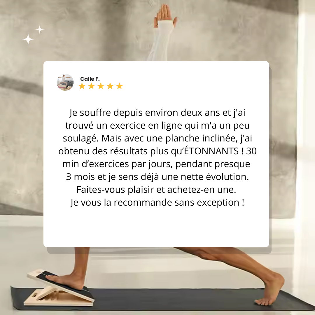 Planche incliné(e)